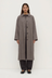 Solana Wool Coat - Brown / Black Check
