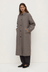 Solana Wool Coat - Brown / Black Check