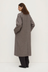 Solana Wool Coat - Brown / Black Check