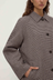 Solana Wool Coat - Brown / Black Check