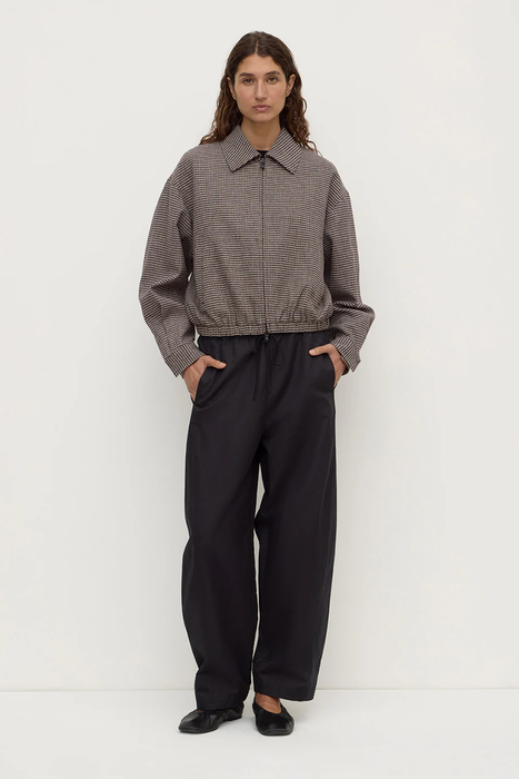 Solana Wool Jacket - Brown / Black Check