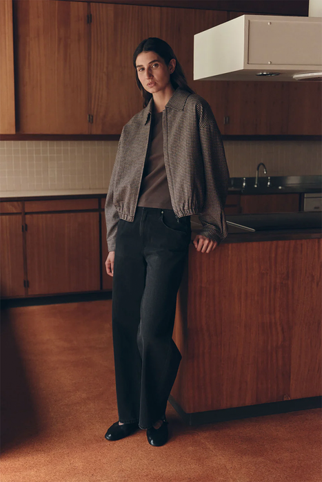 Solana Wool Jacket - Brown / Black Check
