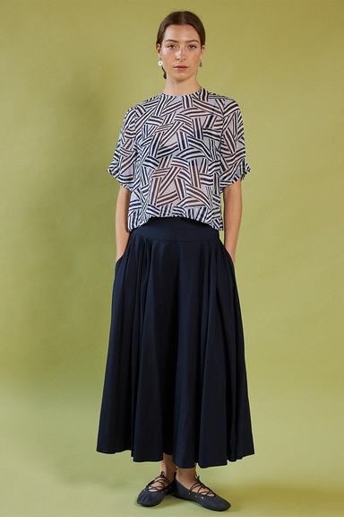 Some People Say Skirt - French Navy