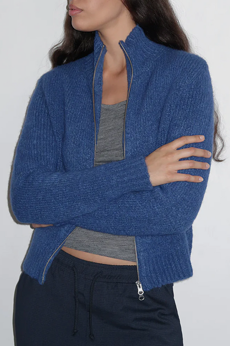 Stadium Cardigan - Soft Blue