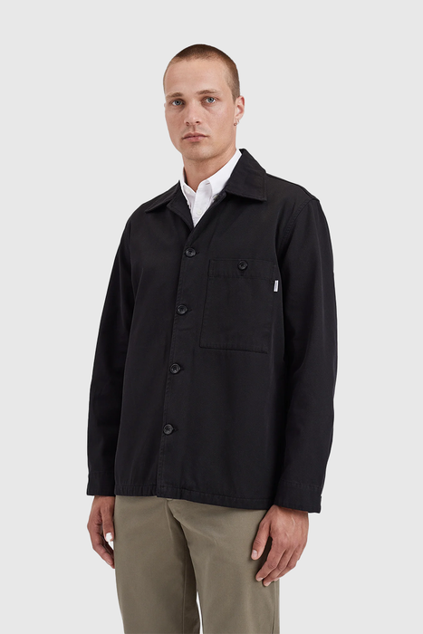 Norse Standard Twill Overshirt - Black