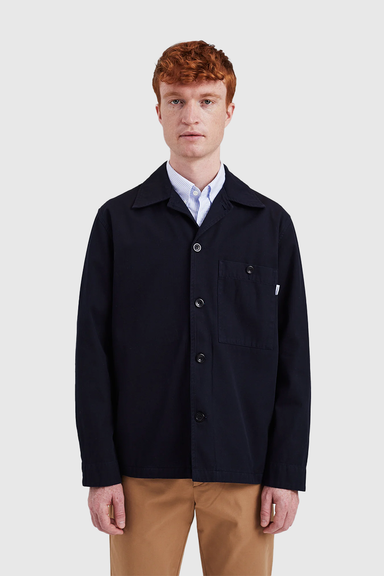 Norse Standard Twill Overshirt - Dark Navy