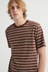 Staple Tee - Brown Stripe