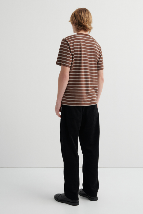 Staple Tee - Brown Stripe