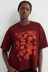 Stencil Tee - Maroon