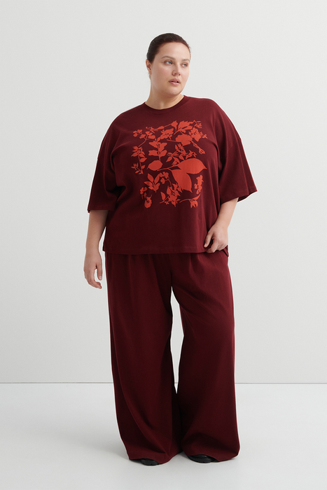 Stencil Tee - Maroon