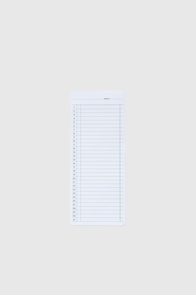 Sticky Memo Pad Monthly