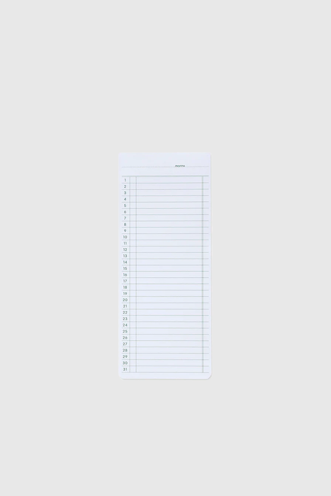 Sticky Memo Pad Monthly