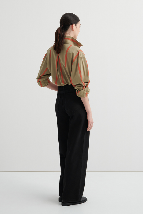 Straight Leg Jeans - Black Denim