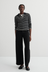 Stripe Polo - Black Ecru Stripe