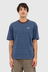Stripe Tee - Brown Earth / Blue