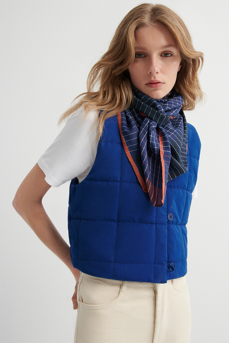 Studio Vest - Factory Blue