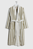 Sulis Bath Robe Heavyweight - Caper / Chalk