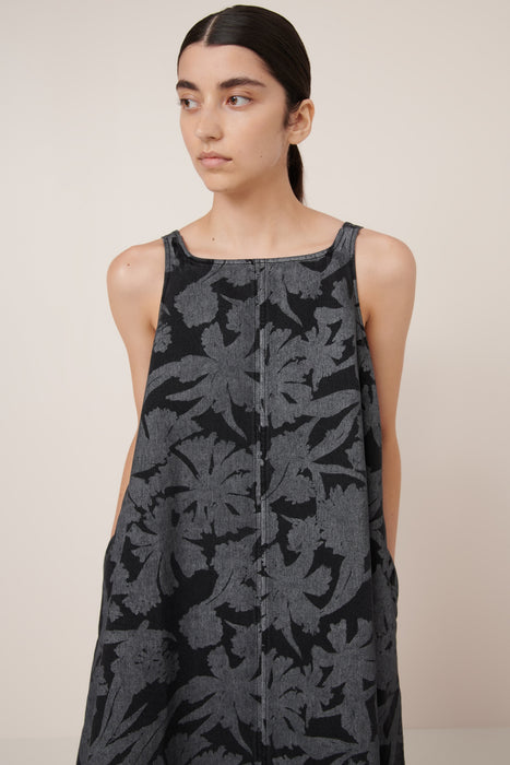 Swing Dress - Etched Denim