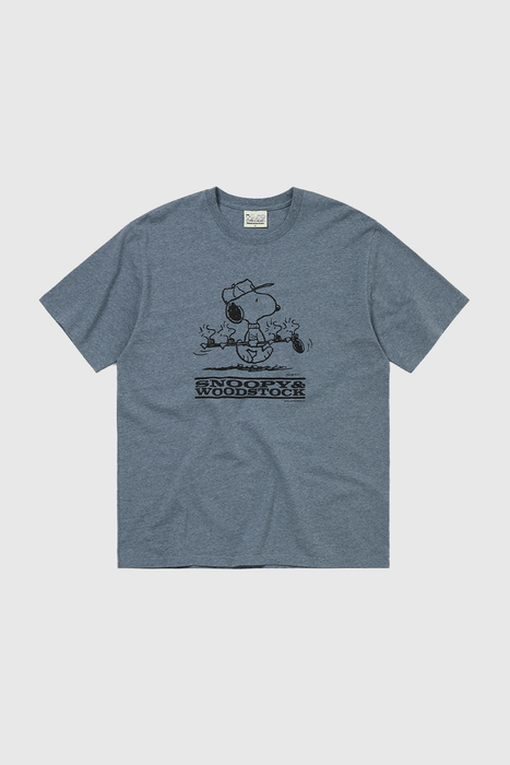 TNT Peanuts Tee - Heather Blue