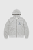 TNT Peanuts Zip up Hoodie - Heather Grey