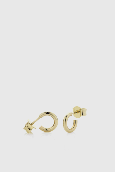 Halo Hoop Earrings Small - Gold Plated
