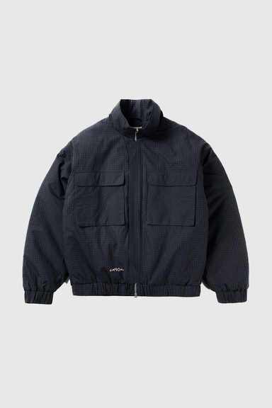 Taki Checkered Jacket - Navy
