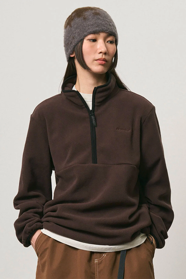 Thermal Fleece Pullover - Deep Brown