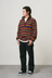 Thermal Fleece Pullover - Multi-Stripe