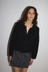 Tie Side Cardigan - Black