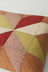 Tiled Star Patchwork Cushion Cover - Caramel / Gooseberry