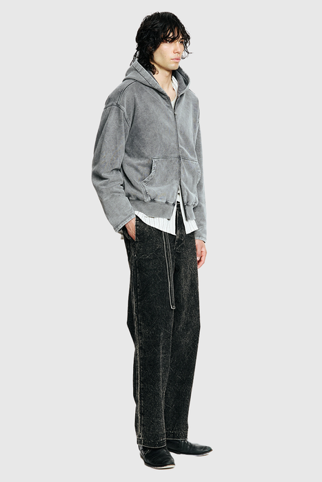 Tour Zip Hood - Black Snow