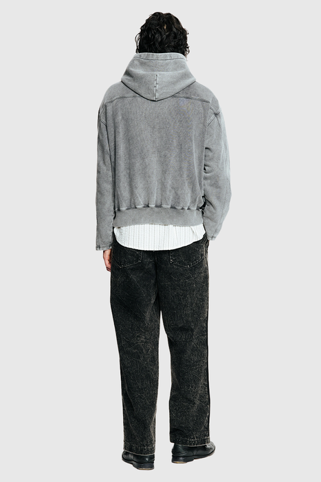 Tour Zip Hood - Black Snow