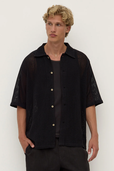Tristan Short Sleeve Shirt - Black