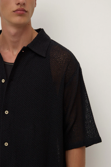 Tristan Short Sleeve Shirt - Black