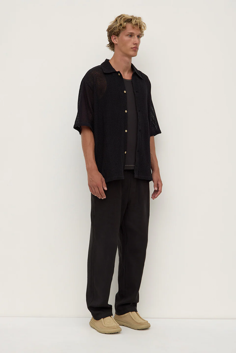 Tristan Short Sleeve Shirt - Black