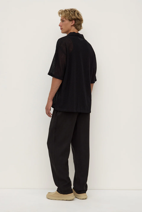 Tristan Short Sleeve Shirt - Black