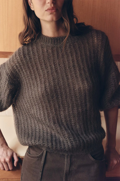 Tulsa Mohair Knit - Bark