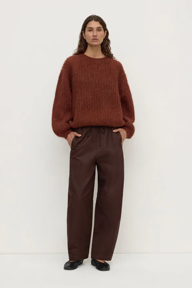 Tulsa Mohair Knit - Burnt Amber