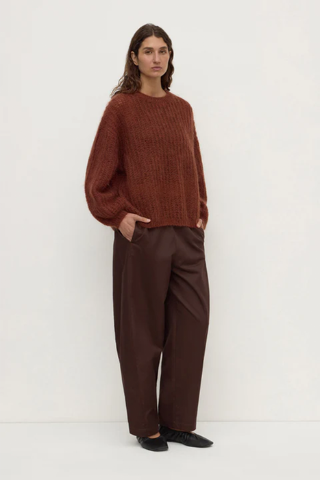 Tulsa Mohair Knit - Burnt Amber