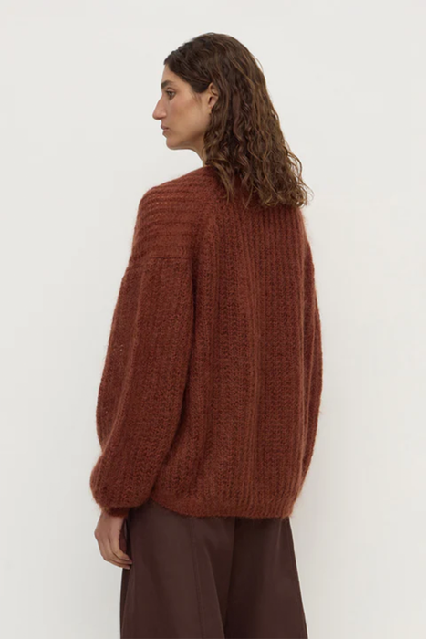 Tulsa Mohair Knit - Burnt Amber