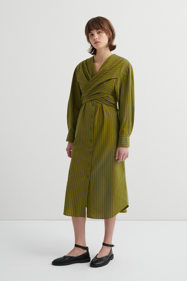 Twist Dress - Artisan Stripe