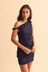 Twist Dress - Navy