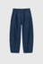 Twisted Seam Cotton Linen Denim Trousers - Indigo