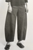 Twisted Seam Cotton Linen Denim Trousers - Indigo