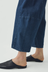 Twisted Seam Cotton Linen Denim Trousers - Indigo