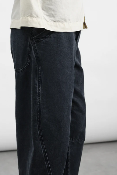 Twisted Seam Trouser - Charcoal