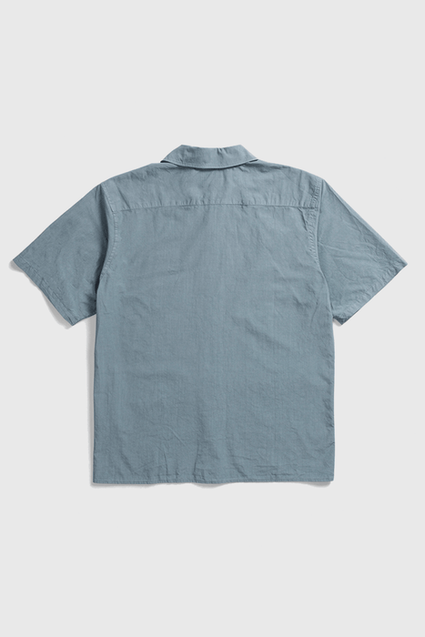 Carsten Cotton Tencel Shirt - Light Stone Blue