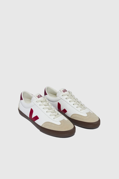 Volley Leather - White / Pekin / Bark