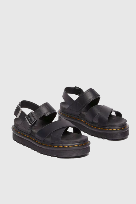 Voss II Cross Strap Sandals - Black Athena