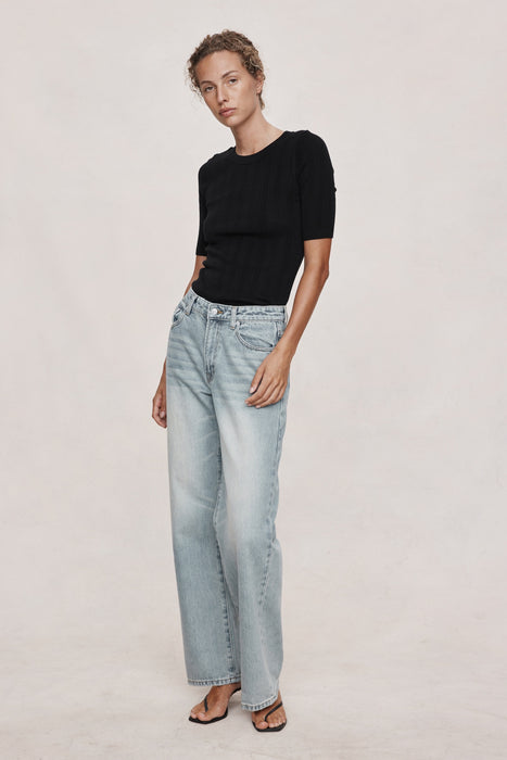 Wide Leg Jean - Faded Blue